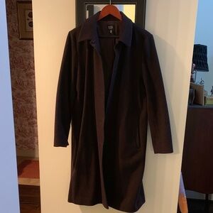 Eileen Fisher Women’s Petite Large Dark Brown Wool Coat EUC